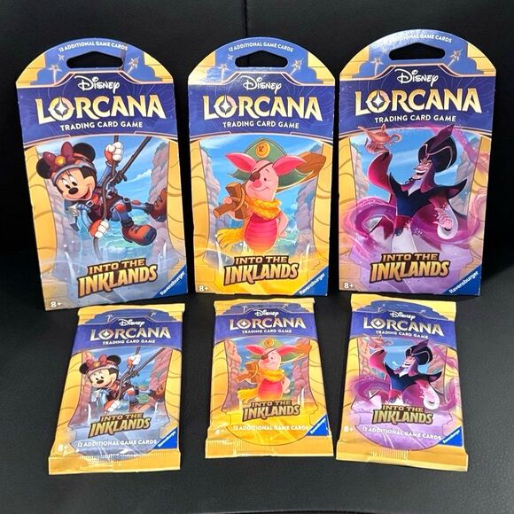 Disney Lorcana Into the Inklands Booster Packs Lot – 6 Total (Brand New/Sealed) - Picture 1 of 1